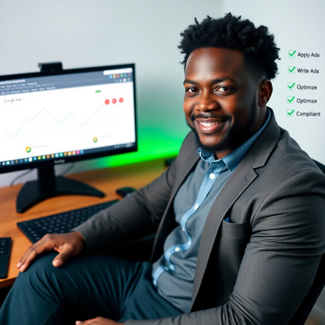 Flux_Schnell_A_Black_American_man_in_smartcasual_attire_sits_a_3
